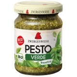 Pesto Verde Eco Zwergenwiese cu Busuioc si Ulei de Masline Extravirgin, 125g