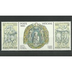 Vatican 1982 - 500th anniv. Luca della Robbia, triptic neuzat