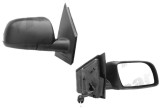 Oglinda exterioara VW Polo (9N) Hatchback 10.2001-04.2005 Partea Dreapta Crom Convex Manuala Prin Cablu Fara Incalzire, carcasa neagra