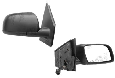 Oglinda exterioara VW Polo (9N) Hatchback 10.2001-04.2005 Partea Dreapta Crom Convex Manuala Prin Cablu Fara Incalzire, carcasa neagra foto
