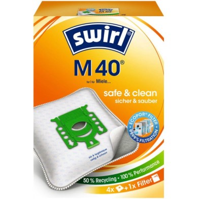 Set 4 saci aspirator SWIRL M40, 6782908, pentru Miele foto