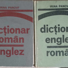 DICTIONAR ROMAN-ENGLEZ, ENGLEZ-ROMAN VOL.1-2-IRINA PANOVF