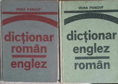 DICTIONAR ROMAN-ENGLEZ, ENGLEZ-ROMAN VOL.1-2-IRINA PANOVF foto