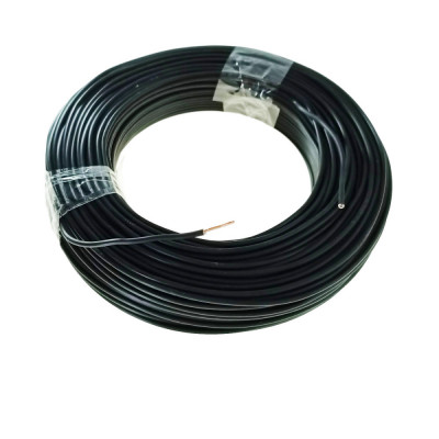 Rola conductor electric, 2.5 mmp, din cupru, 100 m, FE-40912-BK, negru foto