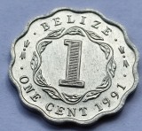 286. Moneda Belize 1 cent 1991