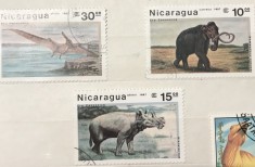(A) Timbre straine serii tematica Fauna Nicaragua