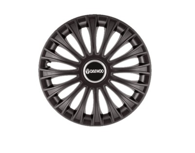 Set 4 capace roti pentru Daewoo, model Dino Black, R15 foto