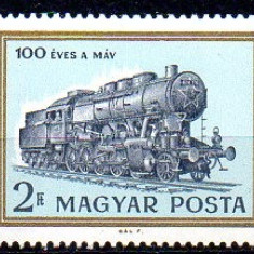 UNGARIA 1968, Locomotiva, MNH, serie neuzata