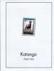 DB1 Katanga 1960 - 1962 Completa pe 7 Pagini de Album MNH 9 poze Fauna Flora, Nestampilat