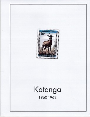 DB1 Katanga 1960 - 1962 Completa pe 7 Pagini de Album MNH 9 poze Fauna Flora foto