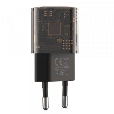 Incarcator Retea XO Design CE05, 30W, 3A, 1 x USB-A - 1 x USB-C, Maro foto