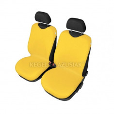 Set huse scaune fata tip maieu pentru Seat Ibiza, culoare Galben, 2 bucati foto