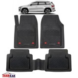 Covorase Auto TeamCar&reg; Tip Tavita Compatibile Skoda Kodiaq (2016&ndash;2023) Negru, Cauciuc
