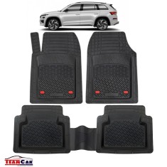 Covorase Auto TeamCar&amp;reg; Tip Tavita Compatibile Skoda Kodiaq (2016&amp;ndash;2023) Negru foto