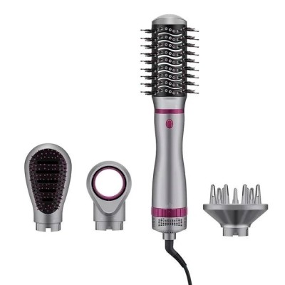 Uscator de par multifunctional, 4 in 1, 3 trepte, Pieptene cu aer cald foto