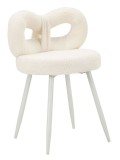 Mauro Ferretti Scaun Mini Ilary Alb, Diametru 40 X &Icirc;nălțime 67 Cm, (&Icirc;nălțime Șezut 46 Cm) | Aosom Romania