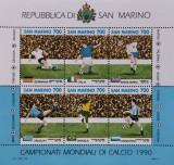 BC73, San Marino 1990, bloc sport, fotbal, CM Italia 1990