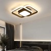 Lustra LED 42W, patrate negre, lumina rece/calda/neutra