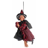 Cumpara ieftin Figurina Halloween Vrajitoare Befana polirasina textil multicolor II cm 13x9x30 H