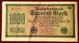 Germania 1.000 1000 Mark 1922 seria rosie 136 **