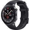 Smartwatch OnePlus Watch 2, Negru, Monitorizare ritm cardiac, somn, SpO2, Tensiune, Notificari, Bluetooth, Autonomie Peste 72h, Android/iOS