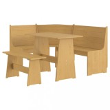 Set mobilier de bucatarie &bdquo;REINE&rdquo;, 3piese, maro miere, lemn pin