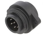 Conector circular RD24 250V 7 pini soclu tată lipire