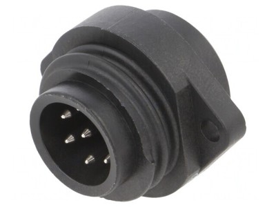 Conector circular RD24 250V 7 pini soclu tată lipire foto