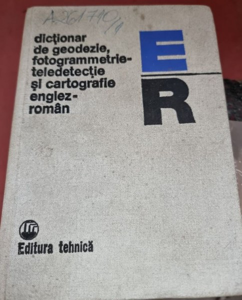 Mihai Albota - Dictionar de Geodezie, fotogrammetrie-teledetectie si cartografie Englez-Roman