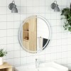 VidaXL Oglindă de baie cu LED, 70 cm, rotundă 353280