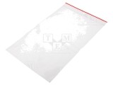 Pungă cu fermoar 250mm x 160mm polietilenă