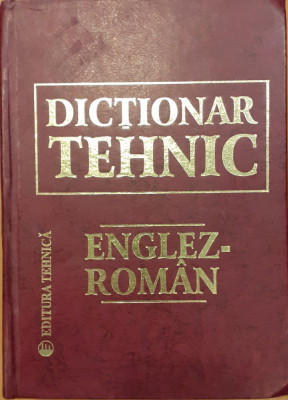 Dictionar tehnic englez roman foto