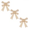 Fundite Decorative Craciun, Bej, Glitter, 14x10 cm, Set 3 Bucăți, Oem