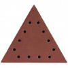 Abrazive/smirghel triunghiular pentru slefuitor perete, cu scai, gauri, P100, set 5 buc, 285 mm, Dedra