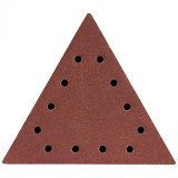 Cumpara ieftin Abrazive/smirghel triunghiular cu scai, gauri, P100, set 5 buc, 285 mm, Dedra