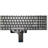 Tastatura Laptop, HP, Pavilion 15-EG, 15-EH, 15Z-EH, 15T-EG, TPN-Q245, TPN-Q246, iluminata, argintie, layout US