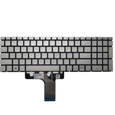 Tastatura Laptop, HP, Pavilion X360 15-ER, 15T-ER, iluminata, argintie, layout US foto