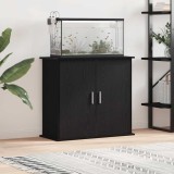 VidaXL Suport acvariu Stejar negru 81x36x73 cm Lemn prelucrat
