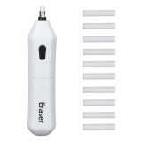 Radieră Electrică, Eraser, 10 Rezerve, Alb, Oem