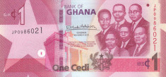 Bancnota Ghana 1 Cedi 2019 - P45 UNC foto