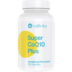 Super CoQ10 Plus Complex de Coenzima Q10 Supliment Alimentar cu Betacaroten, Vitamina E si Seleniu (120 capsule) - Calivita