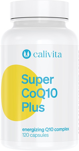 Super CoQ10 Plus Complex de Coenzima Q10 Supliment Alimentar cu Betacaroten, Vitamina E si Seleniu (120 capsule) - Calivita