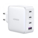 Incarcator Retea UGREEN CD226, 100W, 5A, 1 x USB-A - 3 x USB-C, Alb