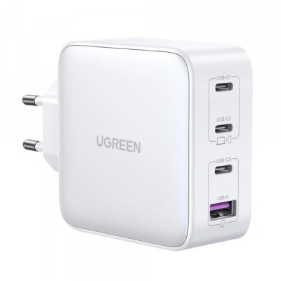 Incarcator Retea UGREEN CD226, 100W, 5A, 1 x USB-A - 3 x USB-C, Alb foto