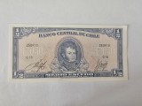 Chile 1/2 Escudo 1962, Bancnota Straine, America, Noua