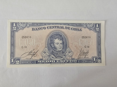 Chile 1/2 Escudo 1962 Noua foto