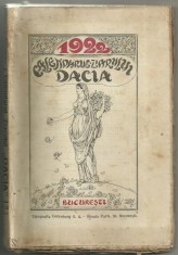 CALENDARUL ZIARULUI DACIA PE ANUL 1922 foto