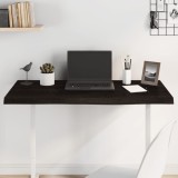 VidaXL Blat de masă maro 100x40x(2-4) cm, lemn masiv stejar tratat