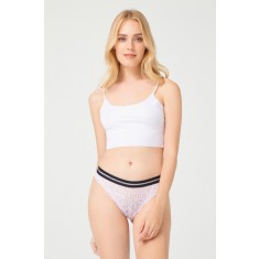 GS1165-211 Chilot brazilian din dantela florala si material usor elastic