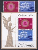 Bahamas 1978 - Crăciun, Serie + Colita, MNH